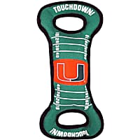 Pets First Miami Hurricanes NCAA Field Tug Dog Toy