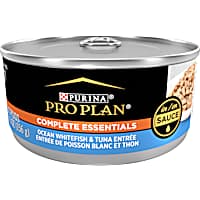 Purina Pro Plan Complete Essentials High Protein Ocean Whitefish & Tuna Entree in Sauce Wet Cat Food