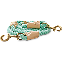 Bond & Co. Turquoise & Buff Rope Leash