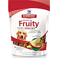 Hill's Natural Fruity Snacks with Apples & Oatmeal, Crunchy Dog Treat