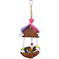 You & Me Tropical Teasers Tiki Hut Bird Toy