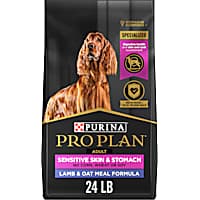 Purina Pro Plan Sensitive Skin and Sensitive Stomach Formula, Lamb and Oat Meal Dry Dog Food