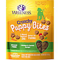 Wellness Complete Health Puppy Bites Natural Grain Free Chicken & Carrots Recipe Crunchy Treats