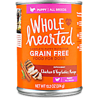 WholeHearted Grain Free Puppy Chicken and Vegetable Recipe Wet Dog Food