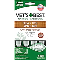 Vet's Best Topical Flea & Tick Treatment for Dogs Over 40 lbs.