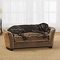 Enchanted Home Pet Mink Brown Ultra Plush Panache Pet Sofa