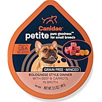 Canidae PURE Grain Free Petite Small Breed Bolognese Style Dinner with Beef and Carrots Wet Dog Food