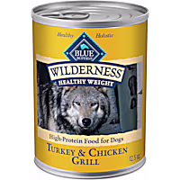 Blue Buffalo Wilderness Healthy Weight High-Protein & Grain-Free Turkey&Chicken Recipe Adult Wet Dog Food