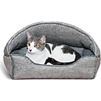 K&H Gray Amazin' Hooded Cat Lounger