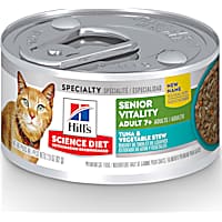 Hill's Science Diet Adult 7+ Senior Vitality Tuna & Vegetable Stew Canned Cat Food