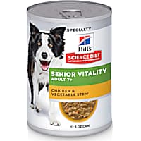 Hill's Science Diet Adult 7+ Senior Vitality Chicken & Vegetable Stew Canned Dog Food