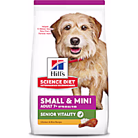Hill's Science Diet Adult 7+ Senior Vitality Small & Mini Chicken & Rice Recipe Dry Dog Food