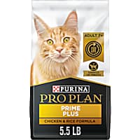 Purina Pro Plan Prime Plus Chicken and Rice Formula Senior Dry Cat Food With Probiotics