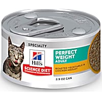 Hill's Science Diet Perfect Weight Roasted Vegetable and Chicken Medley Canned Wet Cat Food