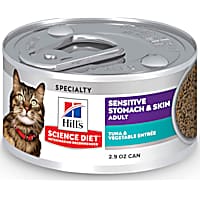 Hill's Science Diet Sensitive Stomach & Skin Tuna & Vegetable Entree Canned Wet Cat Food