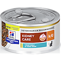 Hill's Prescription Diet k/d Kidney Care Vegetable, Tuna & Rice Stew Canned Cat Food