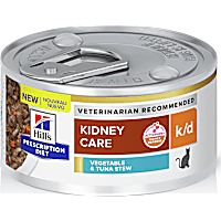 Hill's Prescription Diet k/d Kidney Care Vegetable, Tuna & Rice Stew Canned Cat Food