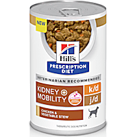 Hill's Prescription Diet k/d Kidney Care + Mobility Chicken & Vegetable Stew Flavor Canned Dog Food