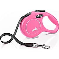 Flexi Classic Retractable Dog Leash in Pink, 10'