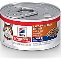 Hill's Science Diet Adult 7+ Savory Turkey Entree Canned Wet Cat Food