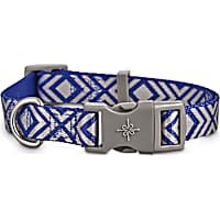Good2Go Reflective Blue Diamond Dog Collar