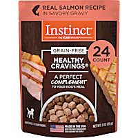 Instinct Healthy Cravings Grain Free Real Salmon Recipe Natural Wet Dog Food Topper