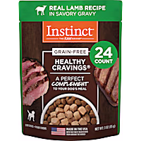 Instinct Healthy Cravings Grain Free Real Lamb Recipe Natural Wet Dog Food Topper