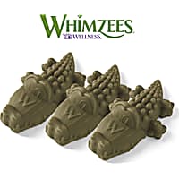 Whimzees Medium Alligator Natural Daily Dental Long Lasting Dog Treats