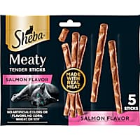 Sheba Meaty Tender Sticks Cat Treats With Salmon Flavor