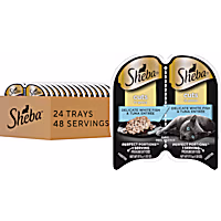 Sheba Perfect Portions Cat Food Cuts In Gravy White Fish & Tuna