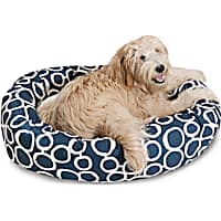 Majestic Pet Fusion Navy Sherpa Bagel Dog Bed