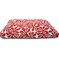 Majestic Pet Red Plantation Shredded Memory Foam Rectangle Dog Bed