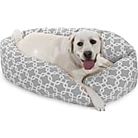 Majestic Pet Grey Links Sherpa Bagel Dog Bed