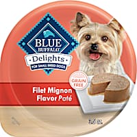 Blue Buffalo Delights Filet Mignon Pate Small Breed Natural Wet Dog Food
