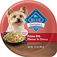 Blue Buffalo Delights Prime Rib Flavor in Gravy Small Breed Natural Wet Dog Food