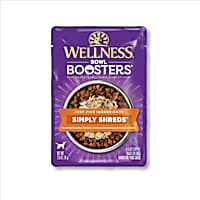 Wellness Bowl Boosters Simply Shreds Natural Grain Free Chicken, Chicken Liver & Broccoli Wet Dog Food