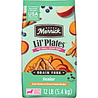 Merrick Lil Plates Premium Grain Free Real Chicken and Sweet Potato Kibble Senior Dry Dog Food