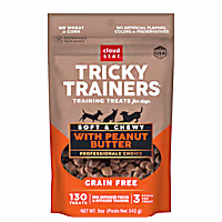 Cloud Star Tricky Trainers Peanut Butter Soft & Chewy Grain Free Dog Treats