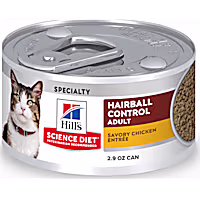 Hill's Science Diet Adult Hairball Control Savory Chicken Entree Canned Wet Cat Food