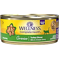 Wellness Complete Health Grain Free Gravies Turkey Dinner Wet Cat Food
