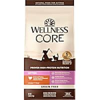 Wellness CORE Natural Grain Free Turkey, Whitefish & Chicken Dry Kitten Food