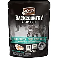Merrick Backcountry Grain Free Chicken and Trout Recipe Cuts in Gravy Wet Cat Food