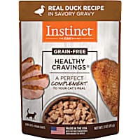 Instinct Healthy Cravings Grain Free Real Duck Recipe Natural Wet Cat Food Topper