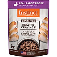 Instinct Healthy Cravings Grain Free Real Rabbit Recipe Natural Wet Cat Food Topper
