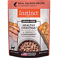 Instinct Healthy Cravings Grain Free Real Salmon Recipe Natural Wet Cat Food Topper