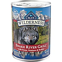 Blue Buffalo Blue Wilderness Snake River Grill with Trout, Venison & Rabbit Wet Dog Food
