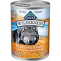 Blue Buffalo Blue Wilderness Flatland Feast Adult Turkey, Quail, & Duck Wet Dog Food