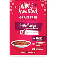 WholeHearted Grain Free Tuna Recipe Flaked in Broth Wet Cat Food