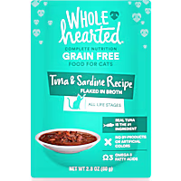 WholeHearted Grain Free Tuna & Sardine Recipe Flaked in Broth Wet Cat Food