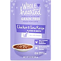 WholeHearted Grain Free Chicken & Tuna Recipe Flaked in Broth Wet Cat Food